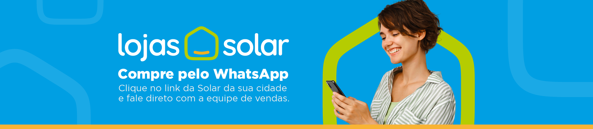 Banner Chama no Whats Lojas Solar