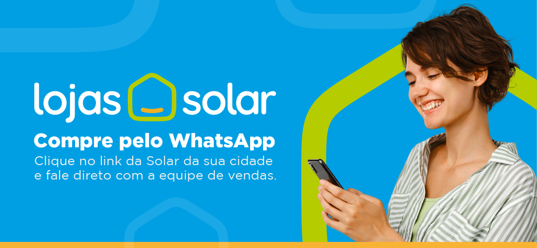 Banner Chama no Whats Lojas Solar